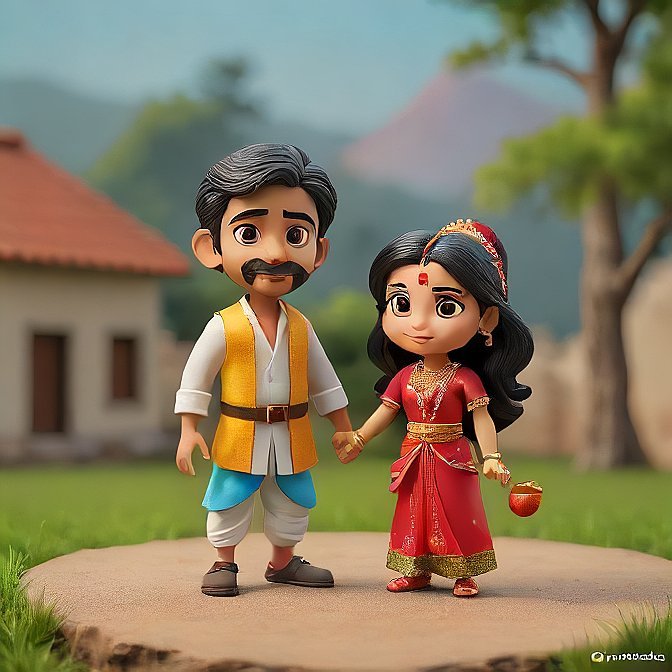 3D cartoon character art